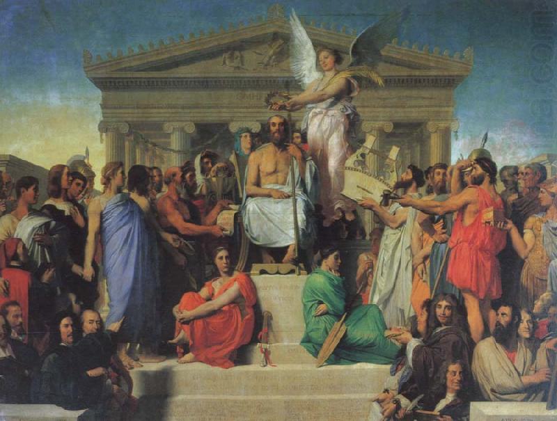 apotheosis of homer, Jean-Auguste Dominique Ingres